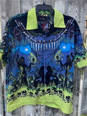 BC Ethic x LaRocka London Black Magic Voodoo Tiki Shirt